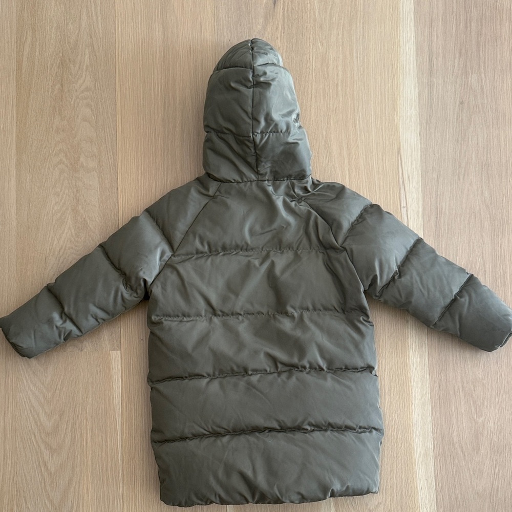 Zara Kids Hooded Puffer Jacket - Dark Gray - Picture 2 of 3